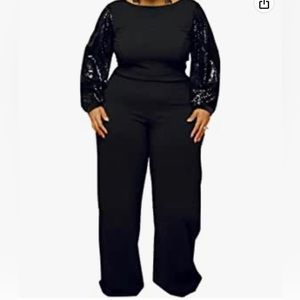 Plus size jumpsuit.